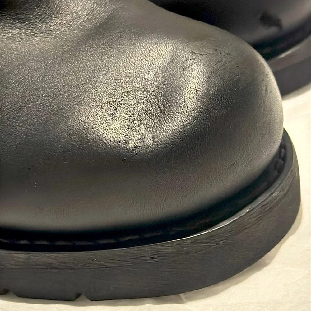 Harley Davidson Moto Riding Inner Zip Boot Size 13 M - Picture 2 of 16